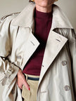Trench color sabbia “Yves Saint Laurent”