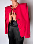 Blazer vintage Yves Saint Laurent Variation in rasato di lana rossa