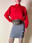 Marsupio in raso leopardato “Moschino”