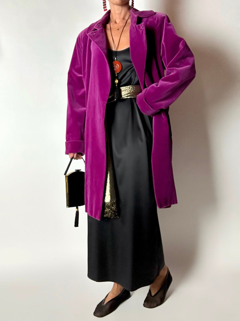 Slip dress Oscalito nero in raso di seta