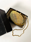 Vintage Schéilan Firenze jewel bag in twisted gold-tone metal with a couture tassel