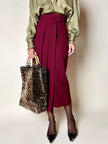 Clever Carriage Co. Tote-Bag aus leopardenmuster-PVC mit Griffen aus echtem Bambus
