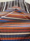 Foulard in seta Philippe De Villière con fantasia grafica multicolore