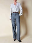 Pantalone classico in lana grisaglia “Yves Saint Laurent”