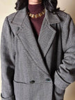 Cappotto sartoriale in lana spinata con bottoni Yves Saint Laurent