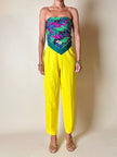 Pañuelo con estampado floral multicolor “Yves Saint Laurent”