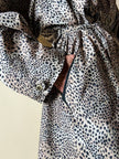 Trench oversize fantasia micro leopardo 