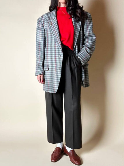 Blazer vintage Yves Saint Laurent in lana pied de poule