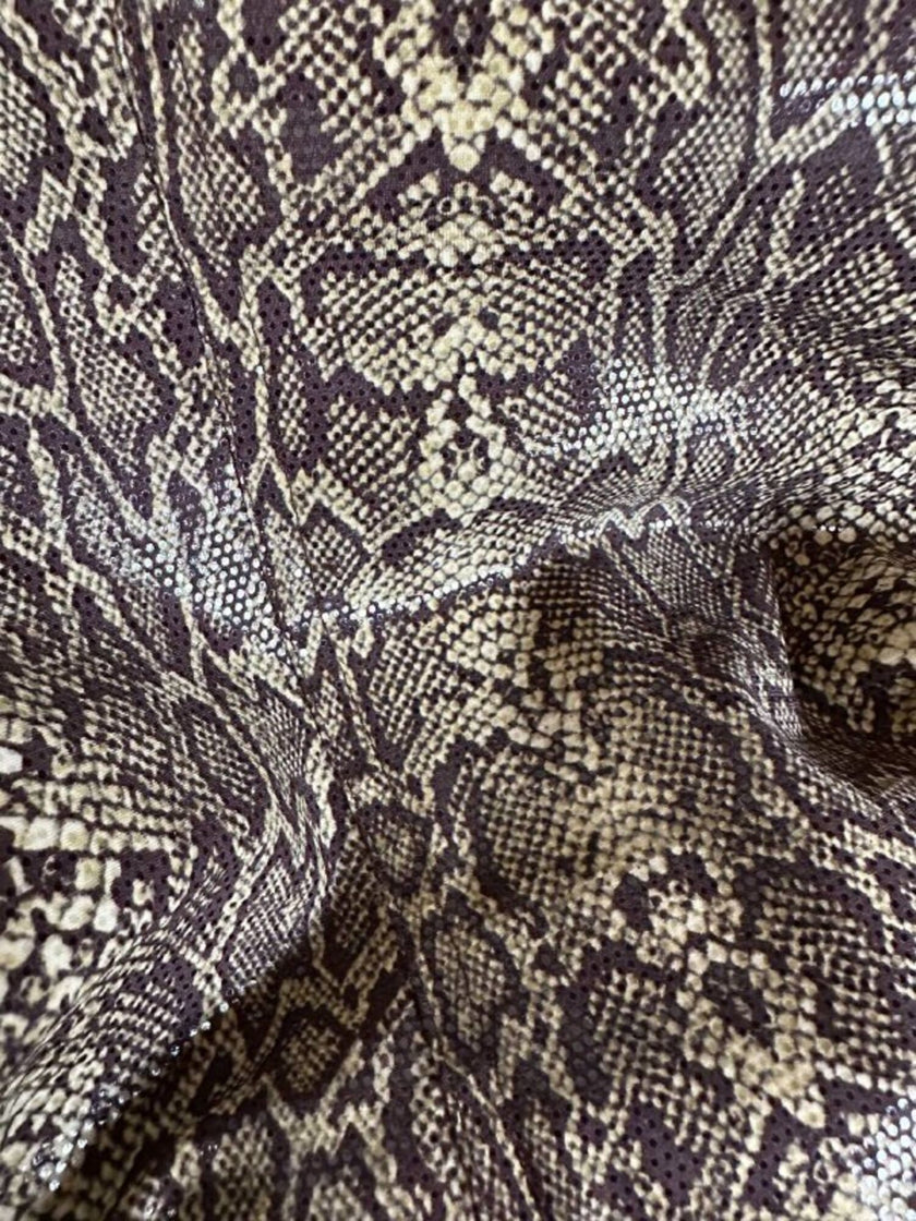 Ensemble Yvan & Marzia in tessuto stretch fantasia pitone