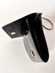 Borsa vintage Fendi con cuciture concentriche e tracolla in catena