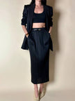 Gonna plissé Pleats Please Issey Miyake con elastico in vita e tasche laterali