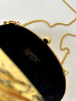 Vintage Schéilan Firenze jewel bag in twisted gold-tone metal with a couture tassel