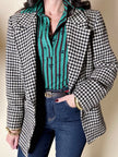 Blazer in lana pied de poule Yves Saint Laurent