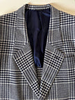 Blazer vintage Gianni Versace in lana jacquard fantasia principe di Galles