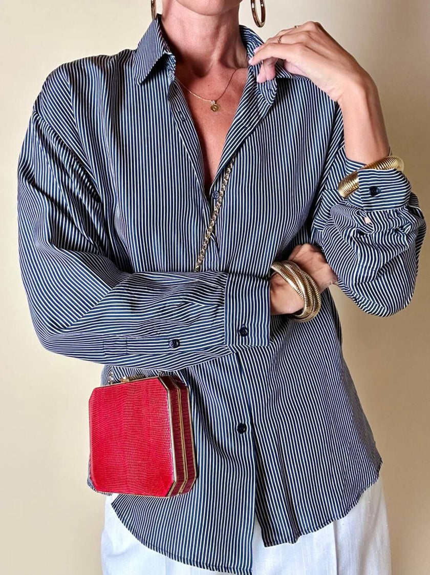 Borsa vintage Sgargi forma ottagonale in lizard rossa con tracolla in catena