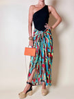 Gonna pareo fantasia astratta multicolor “Fendi”