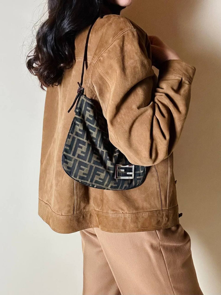 Borsa Fendi vintage in tela zucca