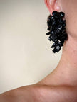 Clip a grappolo realizzate con perline nere