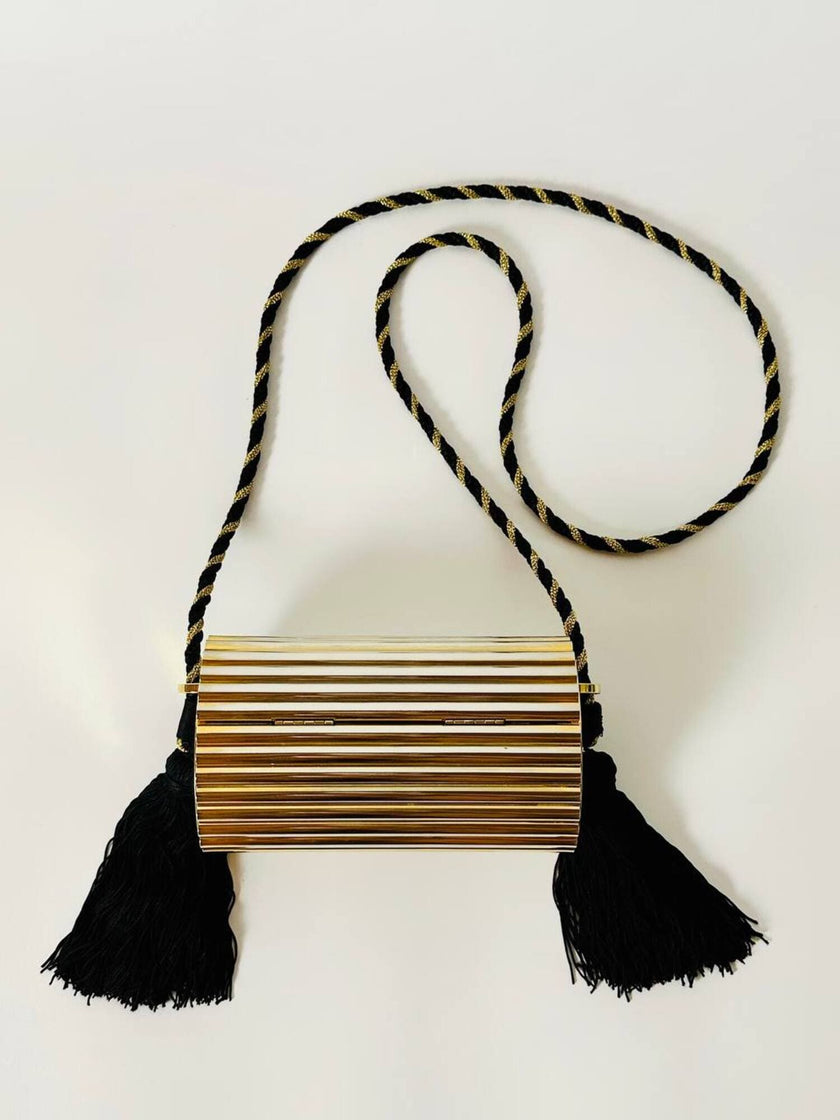 Yves Saint Laurent Minaudière Opium Evening Purse vintage