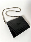 Borsa vintage Fendi con cuciture concentriche e tracolla in catena
