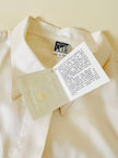 Camicia oversize in seta avorio “È Seta”