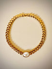 Collier oro con perla cabochon 