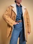 Shearling Oiginal in suede color biscotto