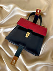 Mini bag modello Kelly in pelle multicolor Umberto Firenze