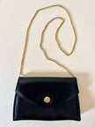 Borsa vintage Guy Laroche Paris in pelle nera