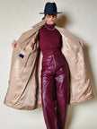 Trench oversize in gabardine color cammello