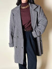 Cappotto sartoriale in lana spinata con bottoni Yves Saint Laurent