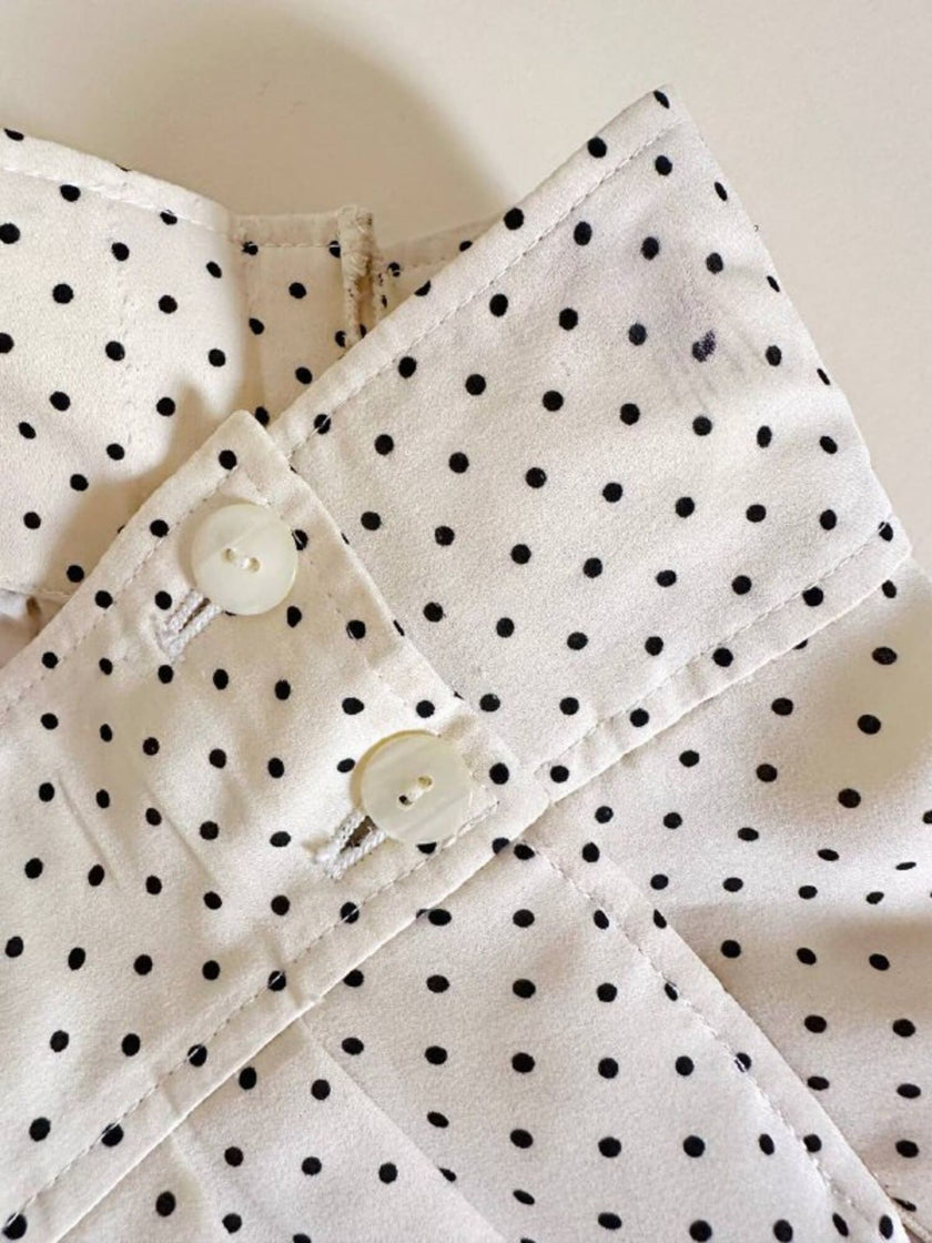 Completo a color panna a pois neri “Ungaro Parallele”