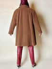 Cappottino in pregiata lana color cammello scuro Belinda Brown