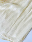 Chemise vintage en soie Valentino Garavani ivoire à rayures avec logos all-over