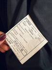Blazer doppiopetto Antonio Fusco in velluto nero a coste