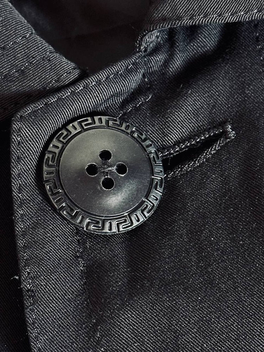 Soprabito oversize nero “Gianni Versace”