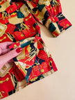 Camicia sartoriale in drill di seta fantasia mini bag