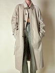 Trench color sabbia con fodera tartan “Idrostop”