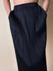 Gonna plissé Pleats Please Issey Miyake con elastico in vita e tasche laterali