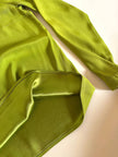 Blusa Yves Saint Laurent Variation in crêpe verde acido
