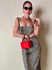 Tubino leopardato in seta stretch “D&G”