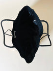 Borsa intrecciata in pelle bianca e nera “Gianfranco Ferré Studio”