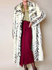 Cacharel burgundy crepe wrap-effect midi skirt