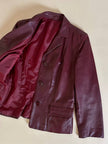 Giacca in pelle bordeaux Vera Pelle