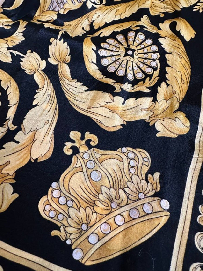 Camicia in misto seta fantasia barocca