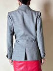Giacca grigia con martingala “Yves Saint Laurent”