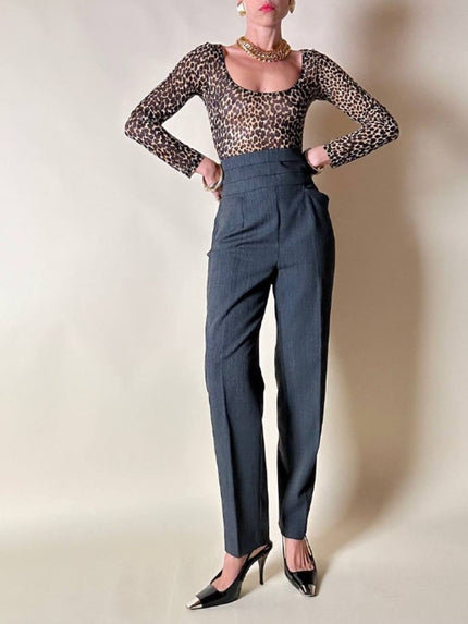 Body leopardato in rete elastica “Dolce & Gabbana”