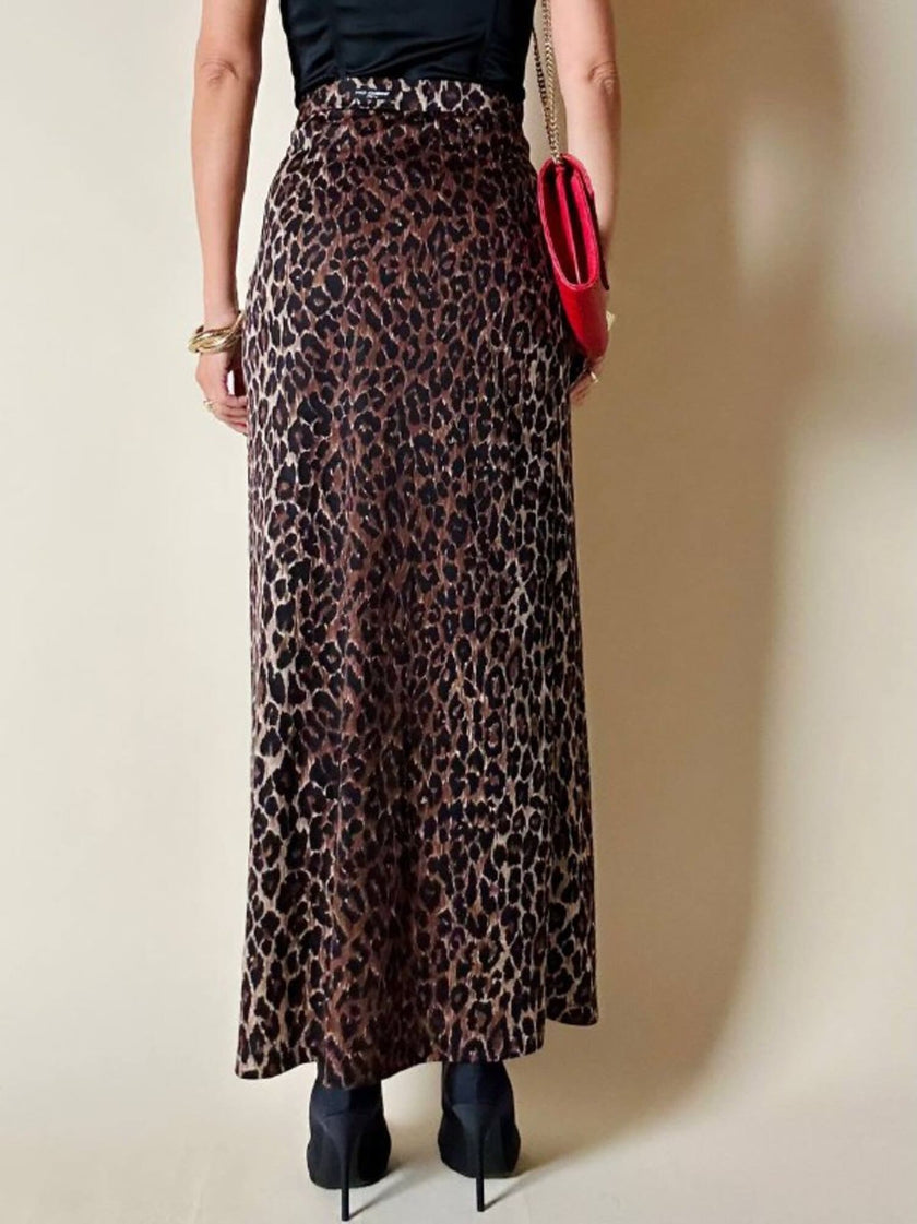 Gonna a portafoglio leopardata “Dolce & Gabbana”
