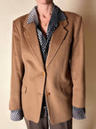 Vintage Max Mara blazer in pure dark camel cashmere