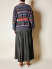 Cardigan Missoni Sport in lana operata a righe orizzontali